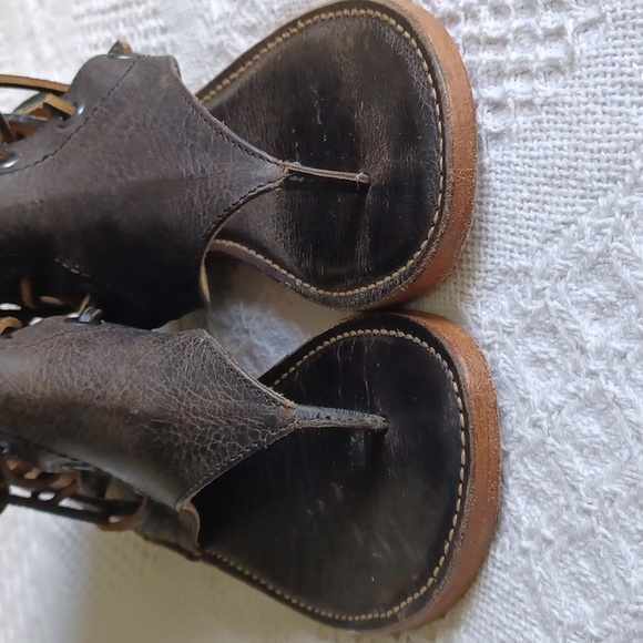 Free People Baske Brown Leather Sandals - Picture 6 of 6